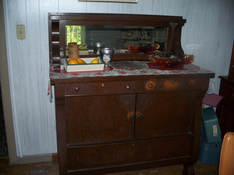 The buffet with original finish