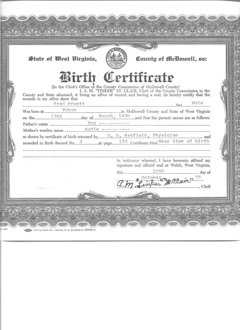 Birth Certificate