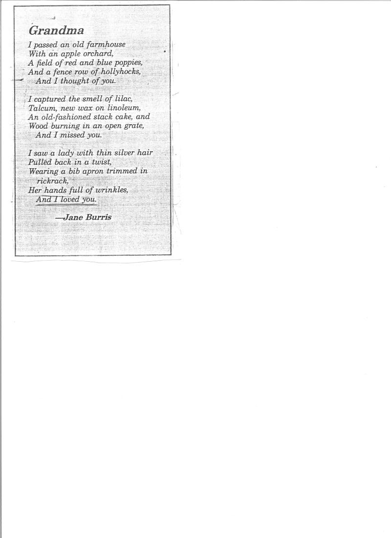 Grandma Poem