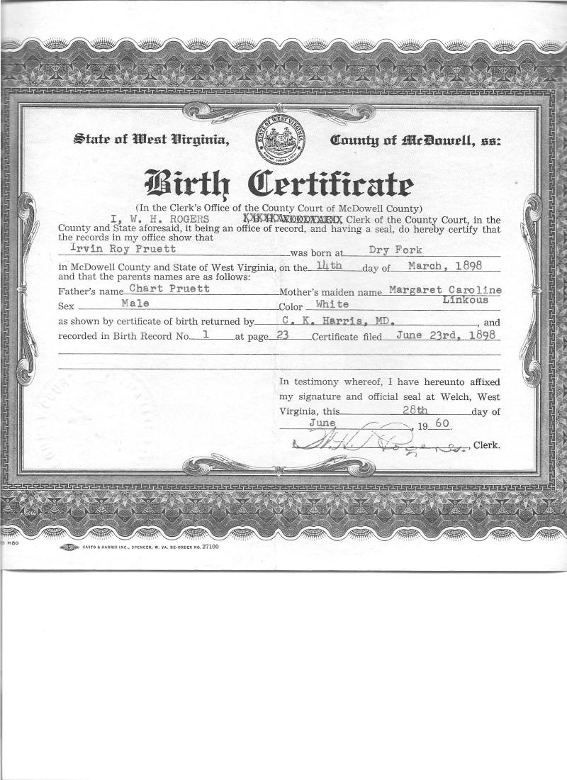 Birth Certificate