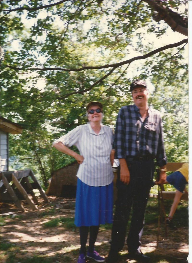 Uba Faye Pruett with her nephew David Allen Rose