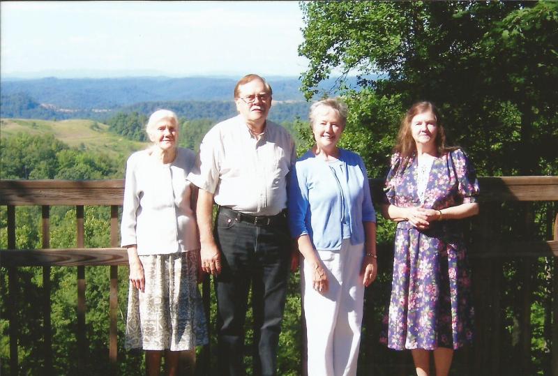 L to R: Uba Faye Pruett, James Travis Pruitt, Lucy Ann {Pruett} Stacy, Violet Leola {Pruett} Hagerman
