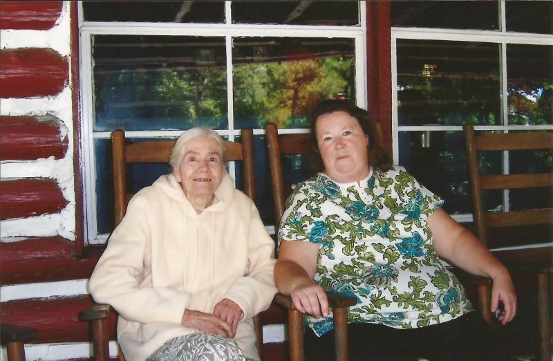 Uba Faye Pruett with Joyce Hagerman