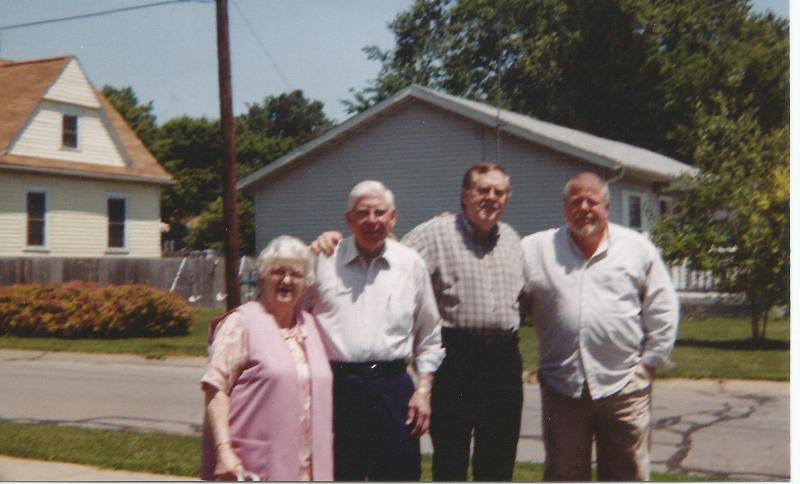 L to R: Cloia {Baker} Deskins, General Franklin Deskins, James Travis Pruitt, Wayne Deskins