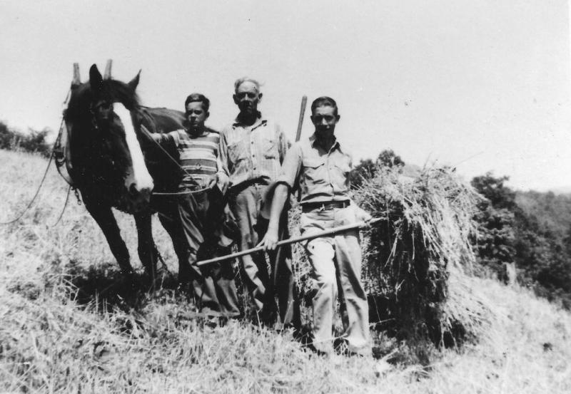L to R: Roy Earl Pruett/Pruitt, Roy Irvan Pruett, Herman Deskins