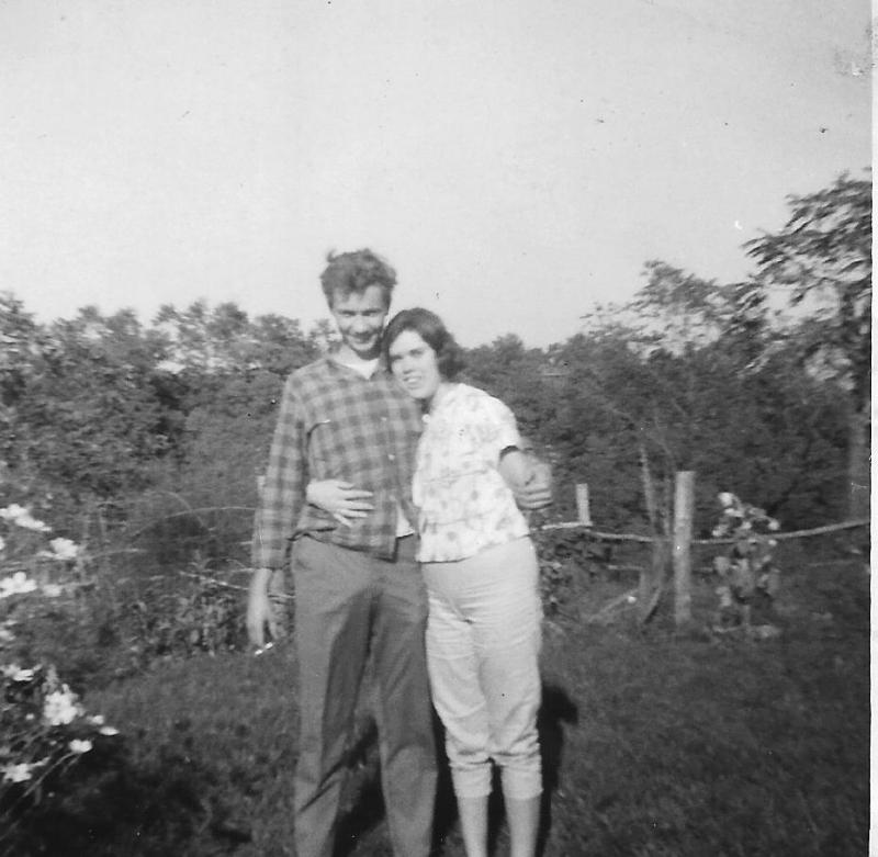 Wilburn Grant Pruett and cousin Mary Carolyn George Stowe