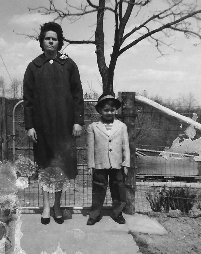 Uba Faye Pruett with her nephew Kyle Edward Toler