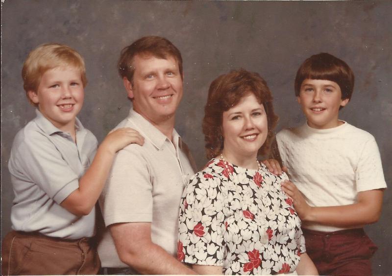 Paul and Lucy Ann {Pruett} Stacy with their sons Raleigh Brooks Sand Ryan Paul