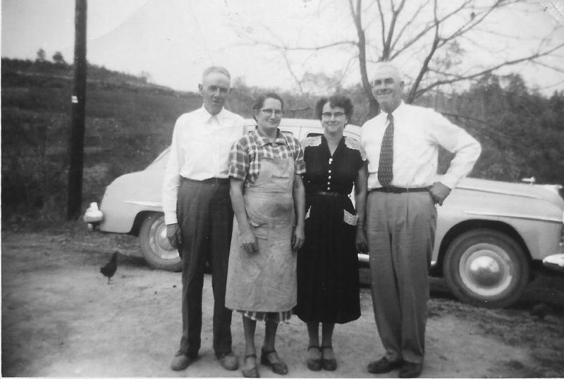Roy and Sadie Pruett with Ezra and Birdie Pruett